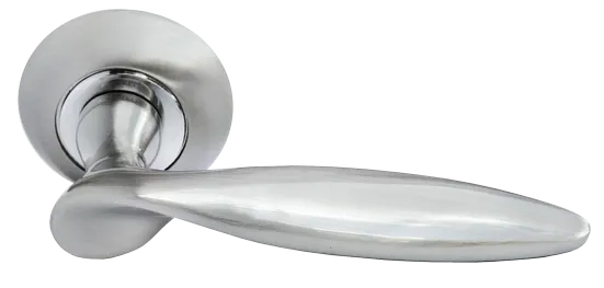 КУПОЛ, ручка дверная MH-09 SN, цвет - белый никель фото купить Липецк