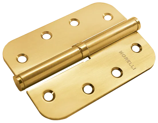 MSD-C 100X70X2.5 SG R, петля стальная скругленная правая без коронки, цвет - мат.золото фото купить Липецк