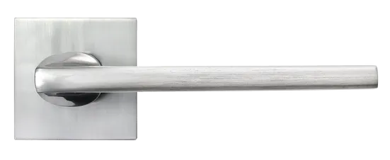 KAFFEE, ручка дверная на квадратной накладке MH-50-S6 SC, цвет - матовый хром фото купить в Липецке