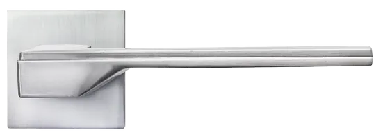 PIERRES, ручка дверная на квадратной накладке MH-49-S6 SC, цвет - матовый хром фото купить в Липецке