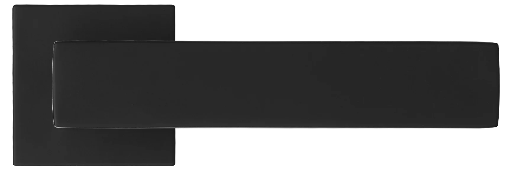 MIRA, ручка дверная на квадратной розетке MH-54-S6 BL, цвет - черный фото купить в Липецке