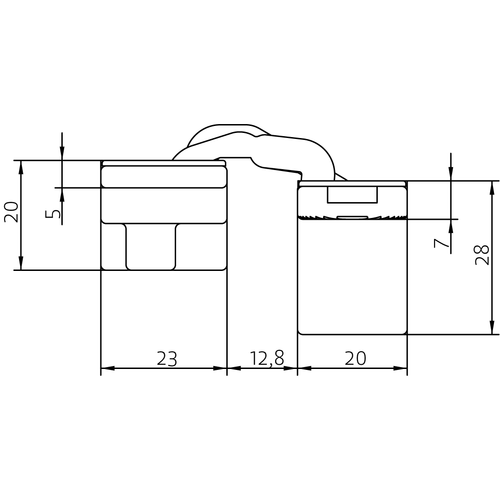 HH-19 B, скрытая петля, цвет - черный фото morelli Липецк