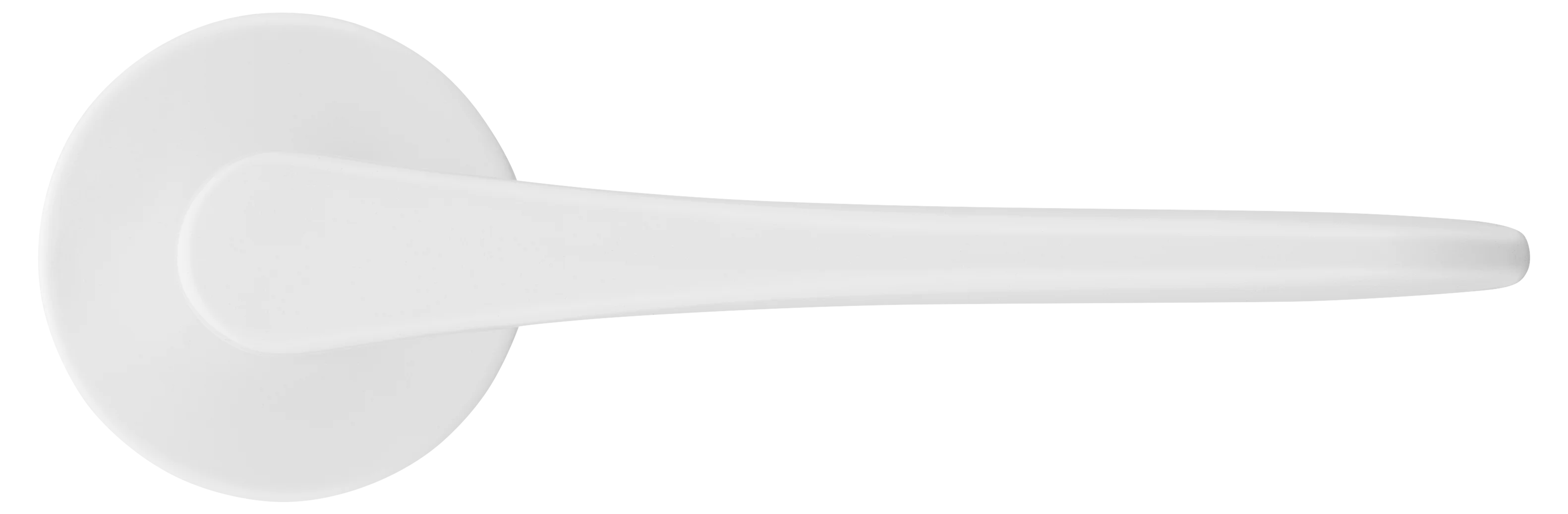 AULA R5 BIA, ручка дверная на розетке 7мм, цвет -  белый фото купить в Липецке