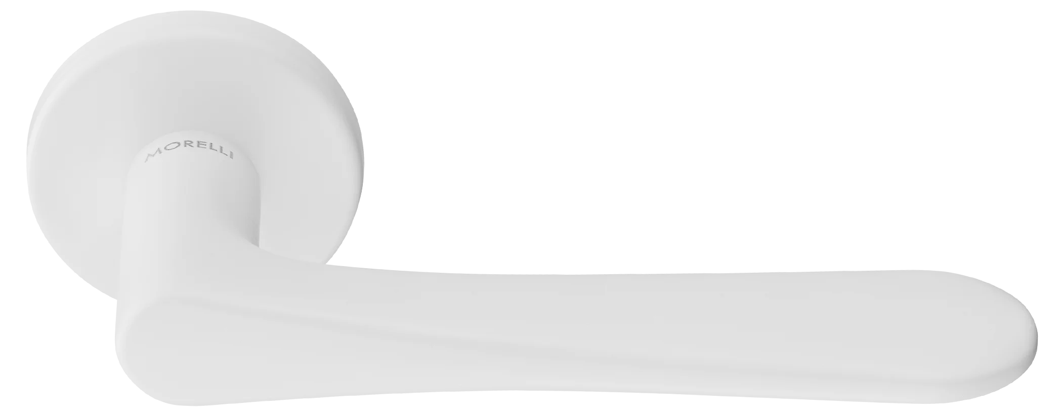 AULA R5 BIA, ручка дверная на розетке 7мм, цвет -  белый фото купить Липецк