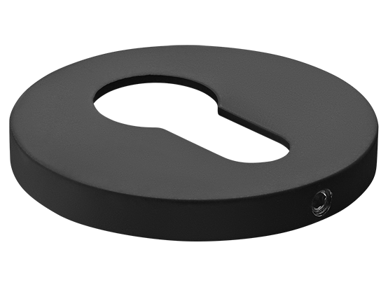 Накладка на ключевой цилиндр, на круглой розетке 6 мм, MH-KH-R6 BL, цвет - чёрный фото купить Липецк