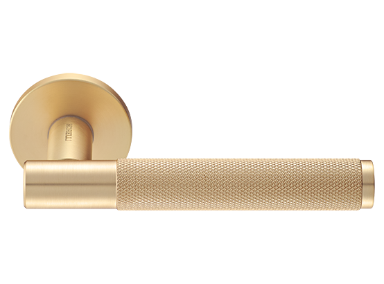 Ручка дверная "AZRIELI" на круглой розетке 6 мм, MH-57-R6T MSG, цвет - мат. сатинированное золото фото купить Липецк
