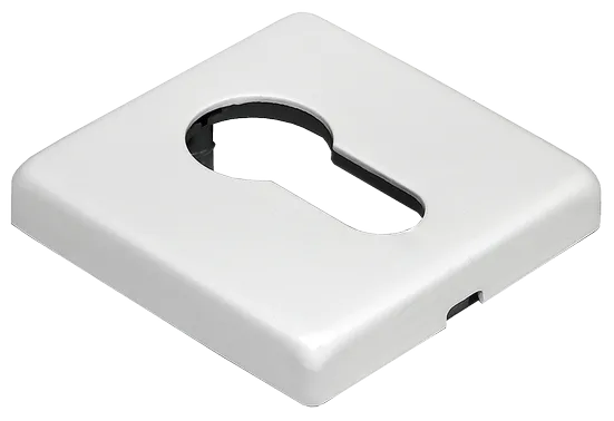 LUX-KH-SQ BIA, накладка на евроцилиндр, цвет - белый фото купить Липецк