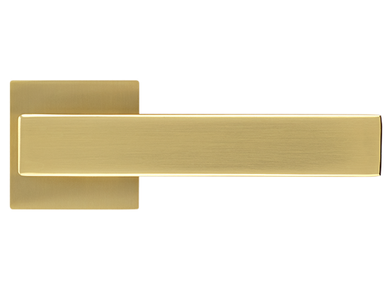 LOT ручка дверная на квадратной розетке 6 мм MH-56-S6 MSG, цвет - мат.сатинированное золото фото купить в Липецке