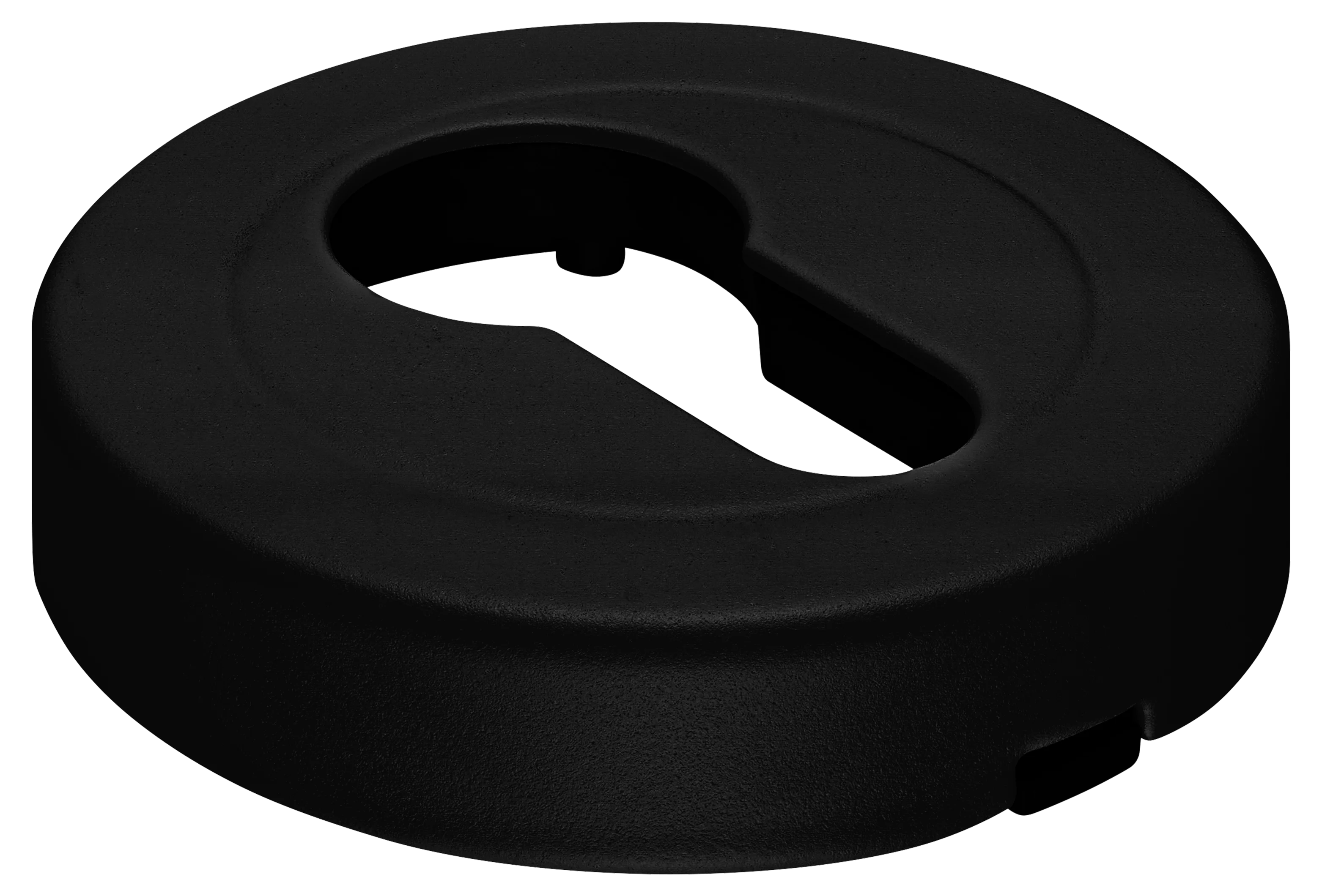 LUX-KH-R2 NERO, накладка на евроцилиндр, цвет - черный фото купить Липецк